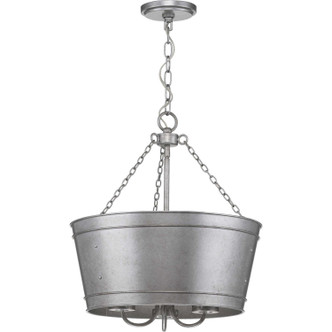 Progress Lighting - P500227-141 - Three Light Outdoor Pendant - Galveston - Galvanized Finish