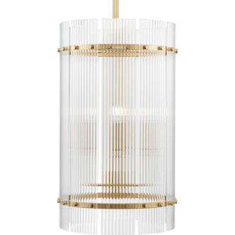 Progress Lighting - P500457-205 - Four Light Foyer Pendant - Seville - Soft Gold