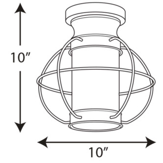 Haddon One Light Flush Mount (P550016-031)
