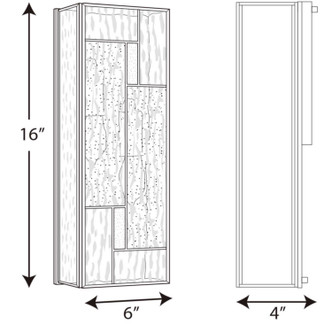 Geometric Two Light Wall Lantern (P560048-129)