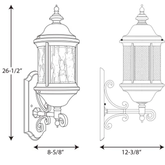 Ashmore Three Light Large Wall Lantern (P5652-31)