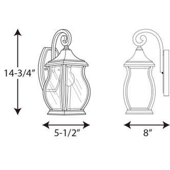 Township One Light Wall Lantern (P5692-108)