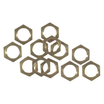 Westinghouse Lighting - 7017200 - 12 Hex Nuts - Hex Nuts - Solid Brass