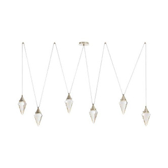 Arteriors - DLC61 - LED Chandelier - Berkley - Clear/Vintage Silver