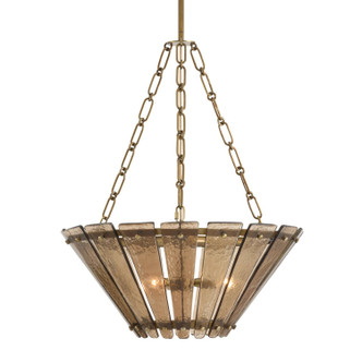Arteriors - DSI16 - Three Light Chandelier - Decora - Smoke/Antique Brass