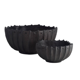 Arteriors - GDATC01 - Centerpieces Set of 2 - Neushoorn - Ebony