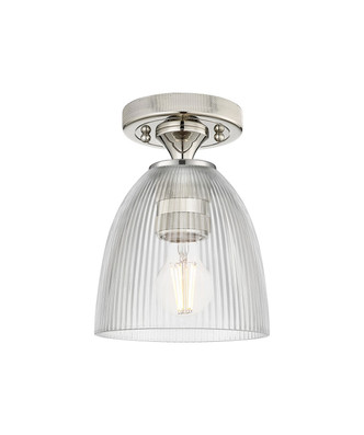 Innovations - 434-1F-PN-G382 - One Light Semi-Flush Mount - Downtown Urban - Polished Nickel