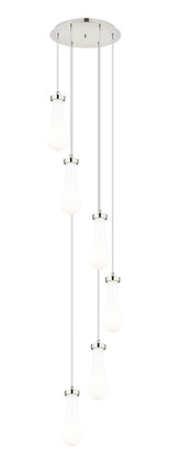 Innovations - 116-451-1P-PN-G451-4GWH - Six Light Pendant - Downtown Urban - Brushed Polished Nickel