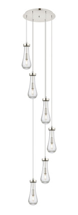 Innovations - 116-451-1P-PN-G451-4SDY - Six Light Pendant - Downtown Urban - Brushed Polished Nickel