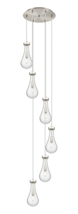 Innovations - 116-451-1P-SN-G451-5SDY - Six Light Pendant - Downtown Urban - Brushed Satin Nickel