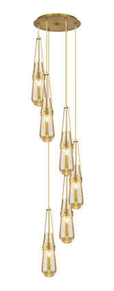 Innovations - 116-452-1P-BB-G452-4ME - Six Light Pendant - Downtown Urban - Brushed Brass