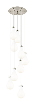 Innovations - 119-451-1P-SN-G451-7GWH - Nine Light Pendant - Downtown Urban - Brushed Satin Nickel