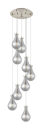 Innovations - 119-451-1P-SN-G451-7SM - Nine Light Pendant - Downtown Urban - Brushed Satin Nickel