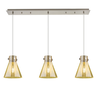 Innovations - 123-410-1PS-SN-G411-8ME - Three Light Linear Pendant - Downtown Urban - Brushed Satin Nickel