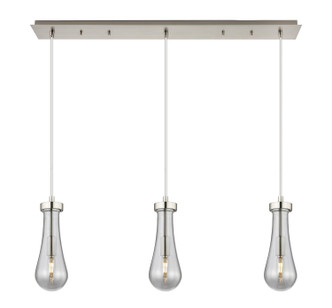 Innovations - 123-451-1P-SN-G451-4SM - Three Light Linear Pendant - Downtown Urban - Brushed Satin Nickel