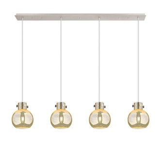 Innovations - 124-410-1PS-PN-G410-8ME - Four Light Linear Pendant - Newton - Polished Nickel