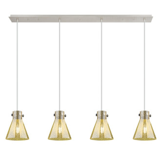 Innovations - 124-410-1PS-PN-G411-8ME - Four Light Linear Pendant - Downtown Urban - Polished Nickel