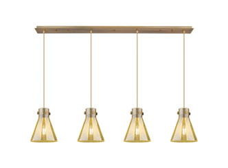 Innovations - 124-410-1PS-SN-G411-8ME - Four Light Linear Pendant - Downtown Urban - Brushed Satin Nickel
