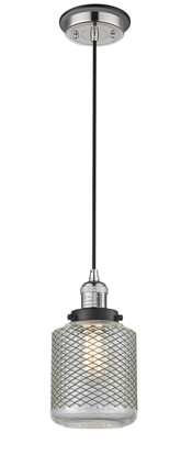 Innovations - 201CBP-PNBK-G262 - One Light Mini Pendant - Franklin Restoration - Polished Nickel