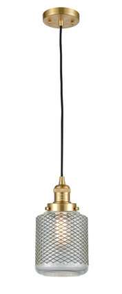 Innovations - 201C-SG-G262 - One Light Mini Pendant - Franklin Restoration - Satin Gold