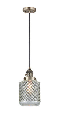 Innovations - 201CSW-AB-G262-LED - LED Mini Pendant - Franklin Restoration - Antique Brass