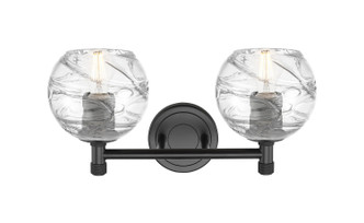 Downtown Urban Two Light Bath Vanity (434-2W-BK-G1213-6CL)
