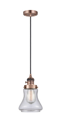 Innovations - 201CSW-AC-G194-LED - LED Mini Pendant - Franklin Restoration - Antique Copper