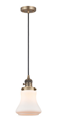 Innovations - 201CSW-BB-G191 - One Light Mini Pendant - Franklin Restoration - Brushed Brass