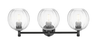 Downtown Urban Three Light Bath Vanity (434-3W-BK-G458-7CL)