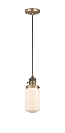 Innovations - 201CSW-BB-G311 - One Light Mini Pendant - Franklin Restoration - Brushed Brass