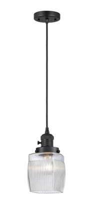 Innovations - 201CSW-BK-G302 - One Light Mini Pendant - Franklin Restoration - Matte Black