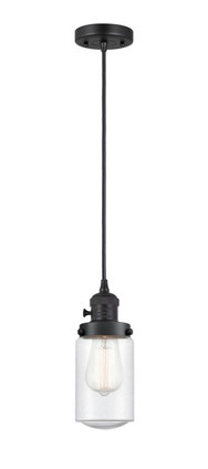Innovations - 201CSW-BK-G314 - One Light Mini Pendant - Franklin Restoration - Matte Black