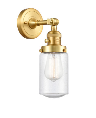 Innovations - 203SW-SG-G314 - One Light Wall Sconce - Franklin Restoration - Satin Gold