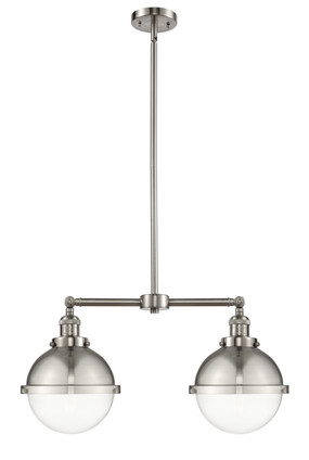 Innovations - 209-SN-HFS-82-SN - Two Light Island Pendant - Franklin Restoration - Brushed Satin Nickel