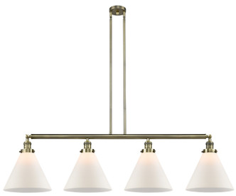 Innovations - 214-AB-G41-L - Four Light Island Pendant - Franklin Restoration - Antique Brass