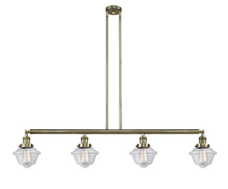 Innovations - 214-AB-G532 - Four Light Island Pendant - Franklin Restoration - Antique Brass