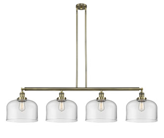 Innovations - 214-AB-G72-L - Four Light Island Pendant - Franklin Restoration - Antique Brass