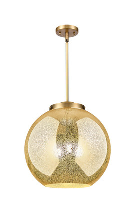 Innovations - 221-3S-BB-G128-16 - Three Light Pendant - Essex - Brushed Brass