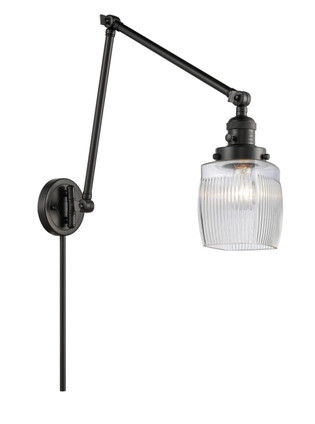 Innovations - 238-BK-G302-LED - LED Swing Arm Lamp - Franklin Restoration - Matte Black
