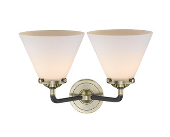 manufacturer_finish:Black Antique Brass|manufacturer_glass:Cased Matte White Large Cone|light_output:220.00lm|color_temperature:2200K|cri:99