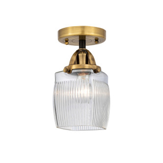 Innovations - 288-1C-BAB-G302 - One Light Semi-Flush Mount - Nouveau 2 - Black Antique Brass