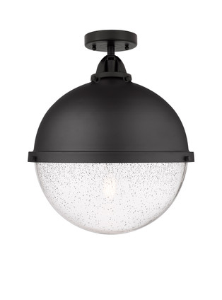 Innovations - 288-1C-BK-HFS-124-BK - One Light Semi-Flush Mount - Nouveau 2 - Matte Black