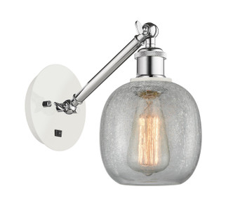 Innovations - 317-1W-WPC-G105 - One Light Wall Sconce - Ballston - White Polished Chrome