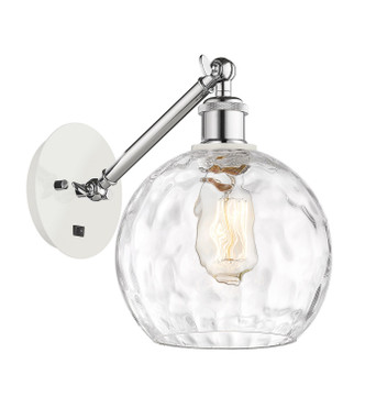 Innovations - 317-1W-WPC-G1215-8 - One Light Wall Sconce - Ballston - White Polished Chrome