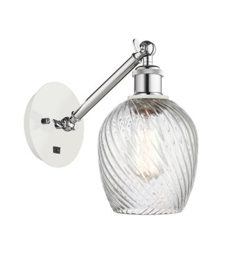 Innovations - 317-1W-WPC-G292 - One Light Wall Sconce - Ballston - White Polished Chrome