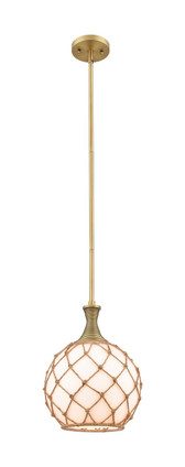 Innovations - 415-1S-BB-G121-10RB - One Light Mini Pendant - Ballston - Brushed Brass