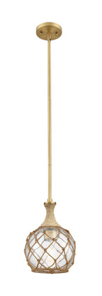 Innovations - 415-1SR-BB-G122-8RB - One Light Pendant - Ballston - Brushed Brass