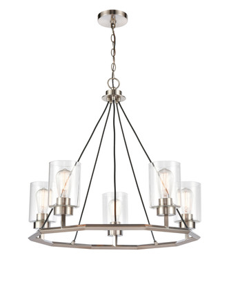 Innovations - 441-5CH-BSN-G4412-LED - LED Chandelier - Mila - Black Satin Nickel
