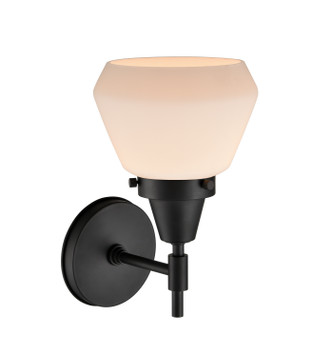 manufacturer_finish:Matte Black|manufacturer_glass:Cased Matte White Fulton|light_output:220.00lm|color_temperature:2200K|cri:99