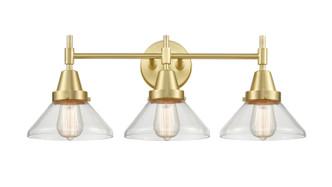 Innovations - 447-3W-SB-CL - Three Light Bath Vanity - Satin Brass